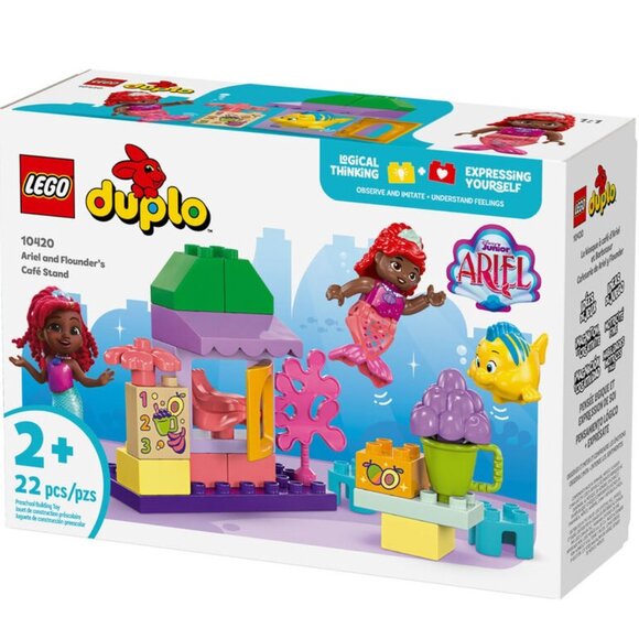 3/$55❤️LEGO DUPLO 10420 Ariel and Flounder's Café Stand Pre-School Building Toy - Picture 2 of 15